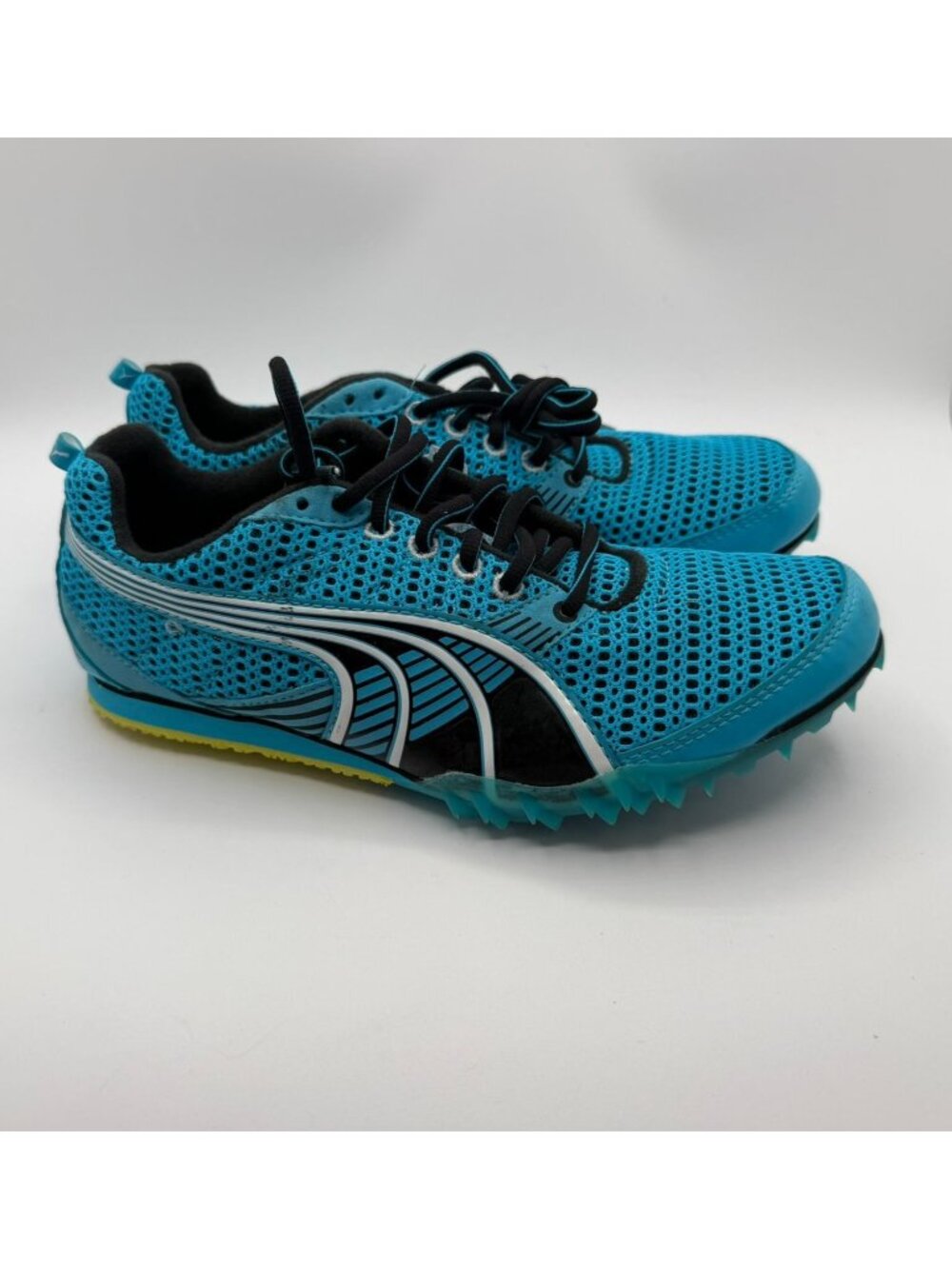 Puma Complete TFX Sprint 3 Men's Size 8.5 Blue/Black Track Spike Cleats Shoes
